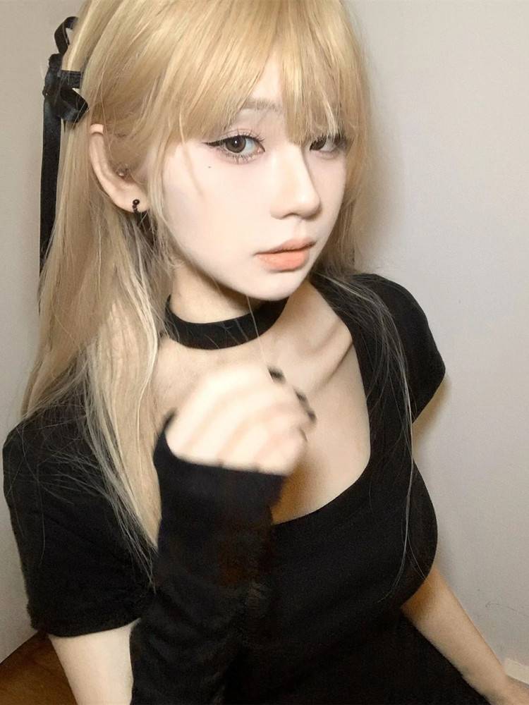 Wig Female Changli New Women's Group Essence Mihai Sand COS Japanese Girl Age Murder -reduced Universal Gold Wig