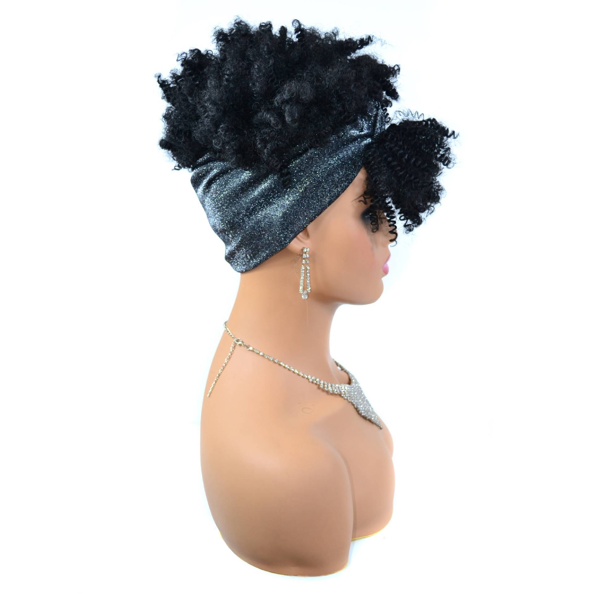 Take a headscarf watched headscarf, wigs, African ladies scroll explosion head wig