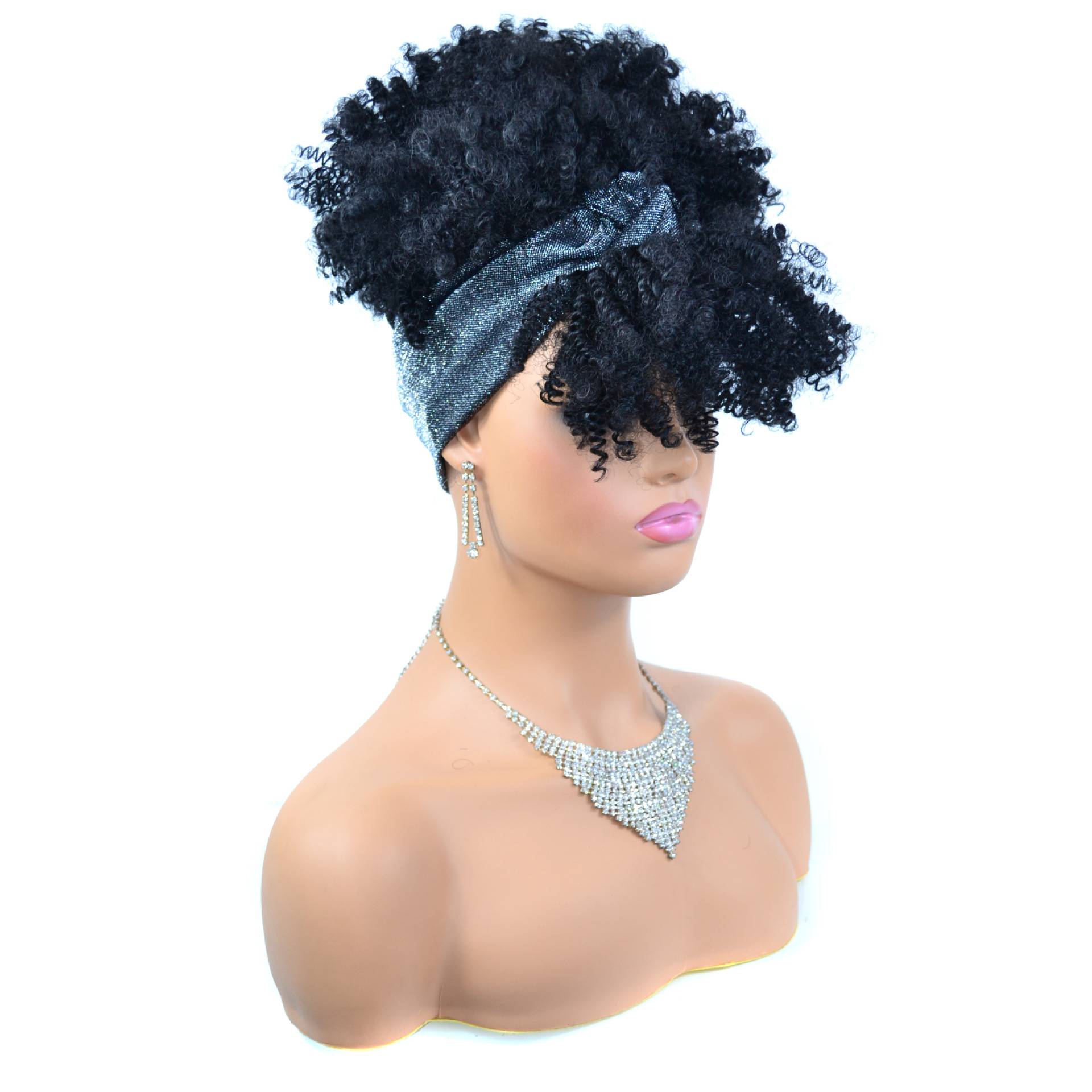 Take a headscarf watched headscarf, wigs, African ladies scroll explosion head wig