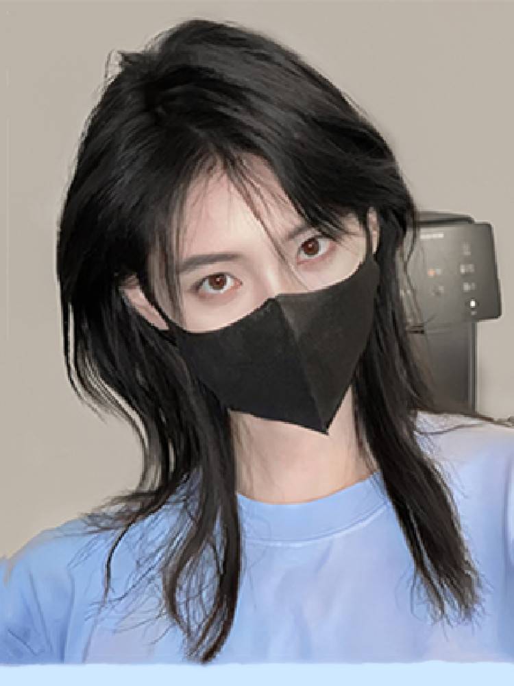 Curma head wig Female short hair Natural daily wolf fluffy warrior head Japanese trend men and women universal wig