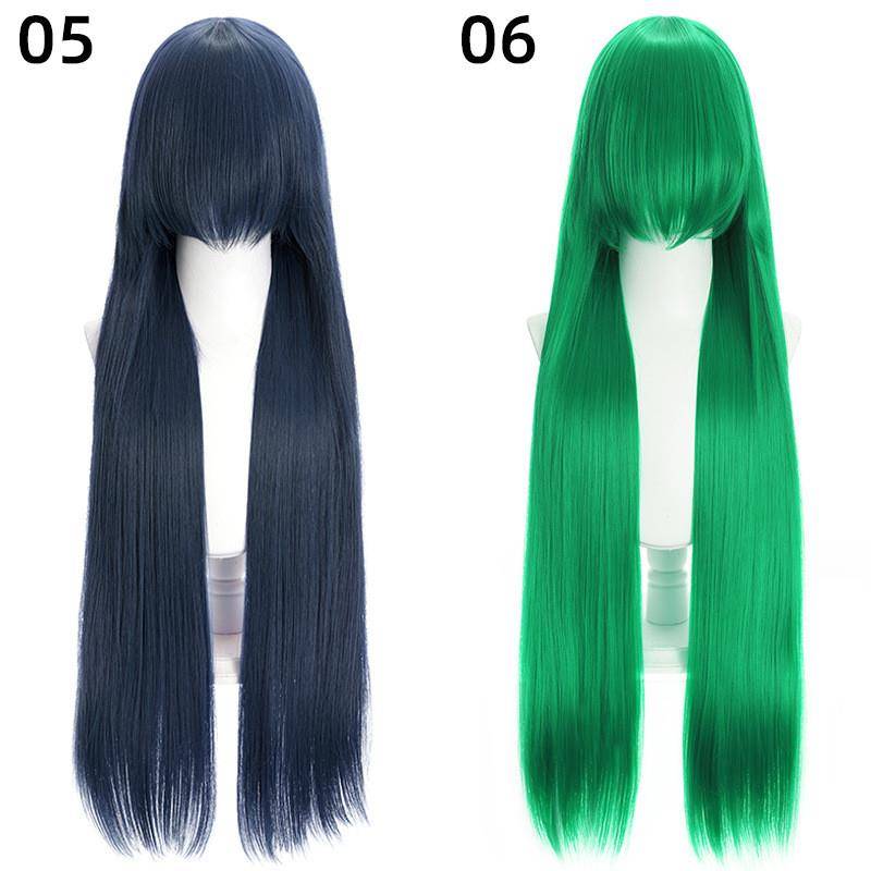 Wig universal color long straight hair anime hot -selling high temperature silk anime wig