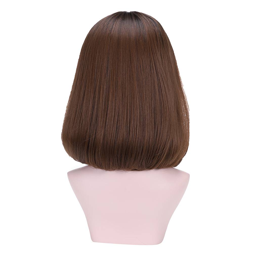 Wigs female short hair fluffy natural buckle grip curly curly hair full wigs and no bangs in the whole wig