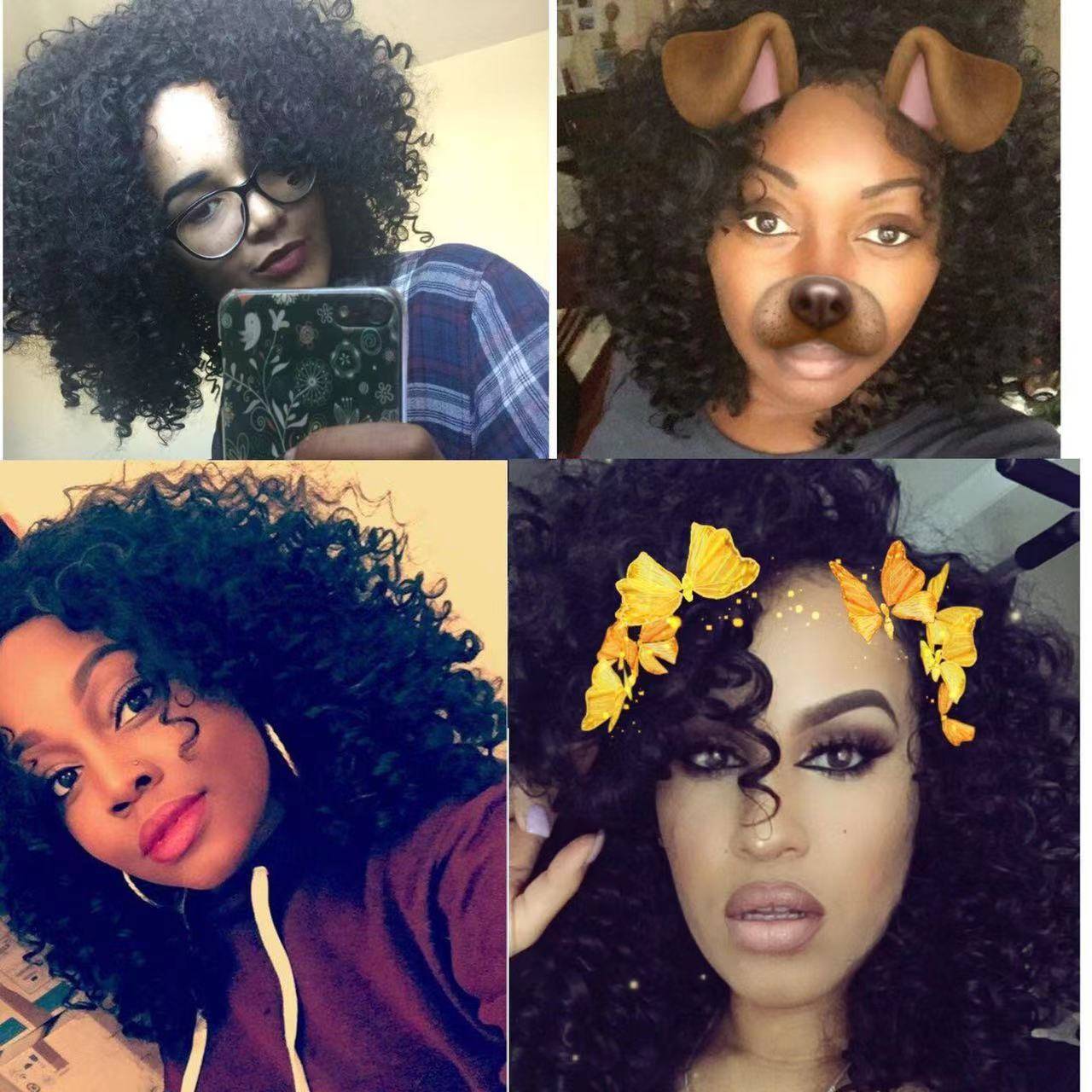 European and American wig African ladies curls high -temperature silk wigs of rose network wigs manufacturers one piece