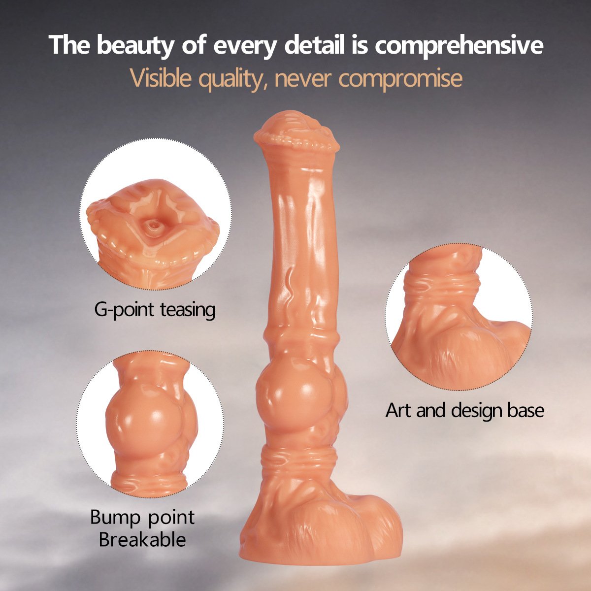 Large Long Equine Cock Anal Plug Mixed Animal Artificial Penis for Dog & Equine Adult Sex Toy Girl Fistfight Made Silicone PVC