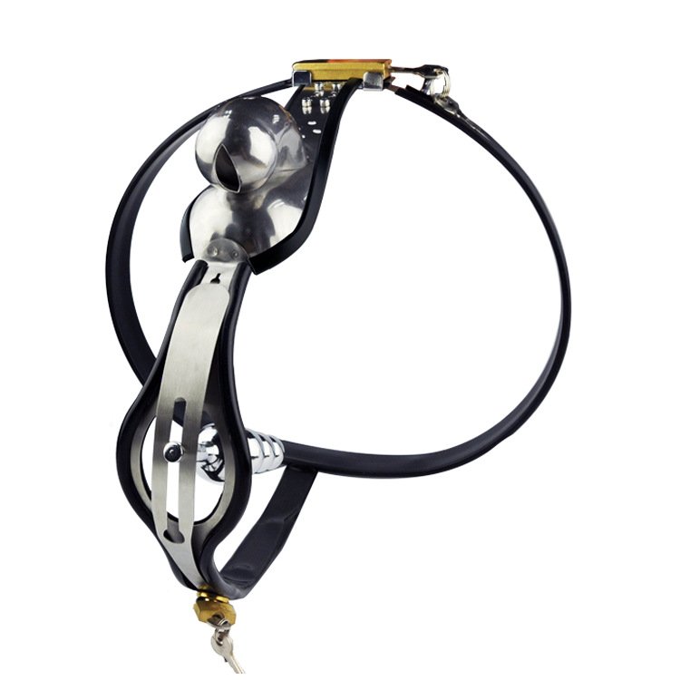 Stainless Steel Male Chastity Belt With Anal Plug Metal Cock Cage Chastity Device Other Novelty & Gag Toys