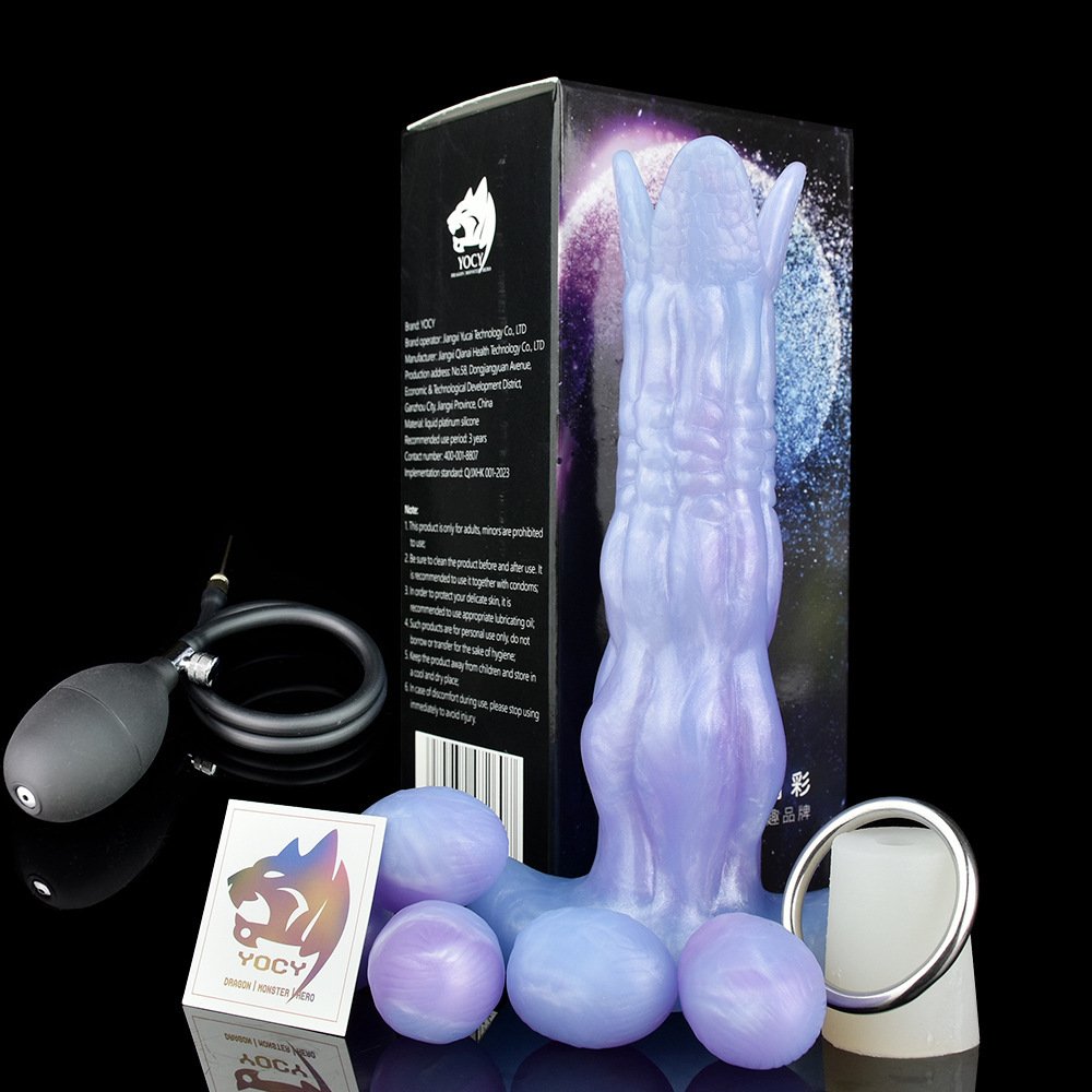 New silicone ovipositor female vaginal masturbator hollow egg penis sex products