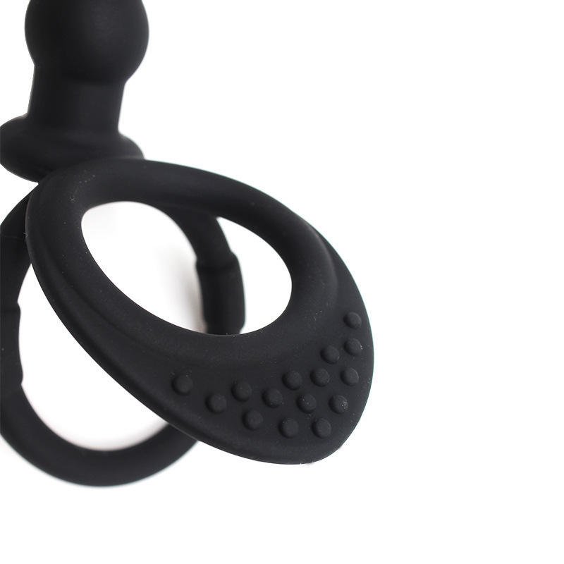 HMJ silicone men women butt plug masturbator double ring sex toy plugue plug anal pour femme couple sex toy anal plug anal beads