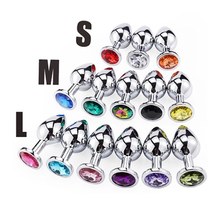 Metal Anal For Women Men Anal Butt Plugs Crystal Jewelry Booty Beads Anal Dilator SEX Toys