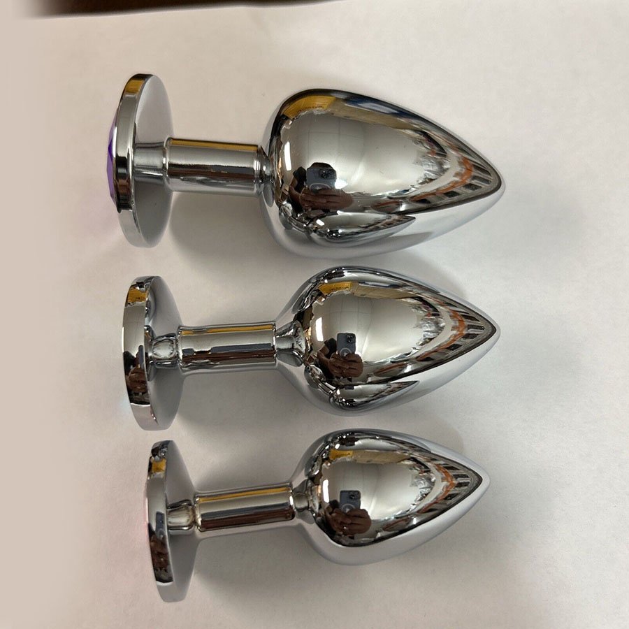 Metal Anal For Women Men Anal Butt Plugs Crystal Jewelry Booty Beads Anal Dilator SEX Toys