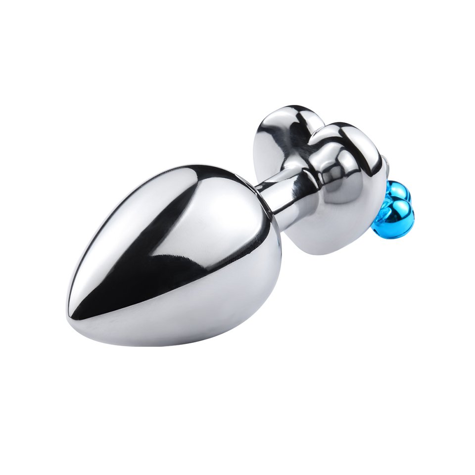 Alloy Anal Plug with 2 Bells Aluminium Metal Butt Plug Sex Toys for Women and Men Juguetes Sexuales Anal Sex Toys