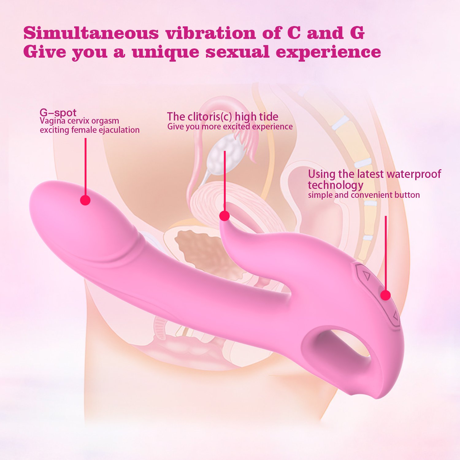 Vibrator for women back and forth sex toys for women pussy and anal anal plug for women