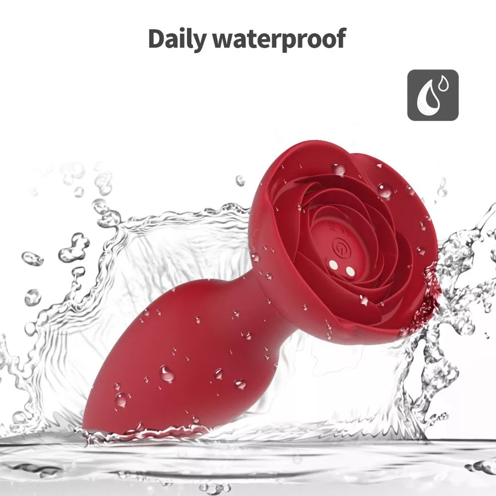 Hot-selling Silicone Sex Toy Adult Vibrator Remote Control Rose Vibrator Anal Plug Sexual Health Care