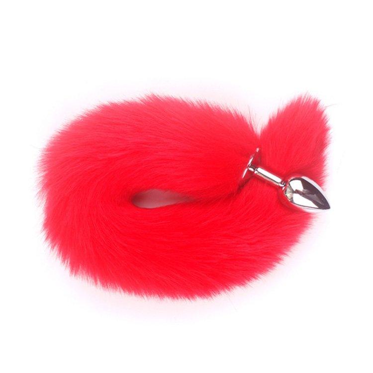 Factory Direct Good Price Artificial Foxtail Anal Butt Plug Adults Metal Anal Plug with Fox Tail CE ROHS Highly Welcomed 2.7*7cm