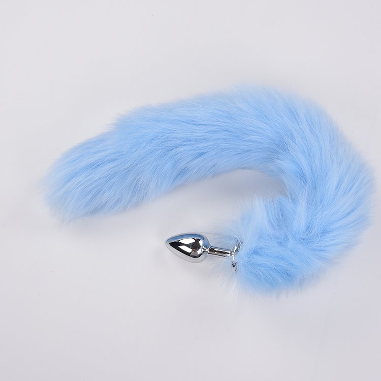 Factory Direct Good Price Artificial Foxtail Anal Butt Plug Adults Metal Anal Plug with Fox Tail CE ROHS Highly Welcomed 2.7*7cm
