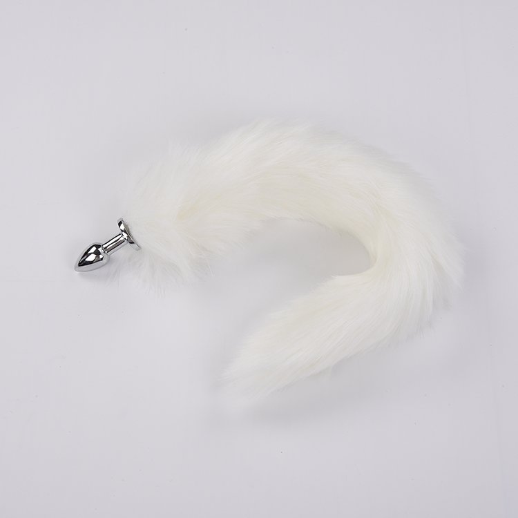 Factory Direct Good Price Artificial Foxtail Anal Butt Plug Adults Metal Anal Plug with Fox Tail CE ROHS Highly Welcomed 2.7*7cm