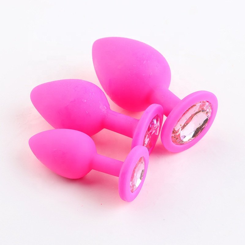silicone vestibule heart shape anal plug sex toy for men and women saxy toys men anal plug jewel but plug