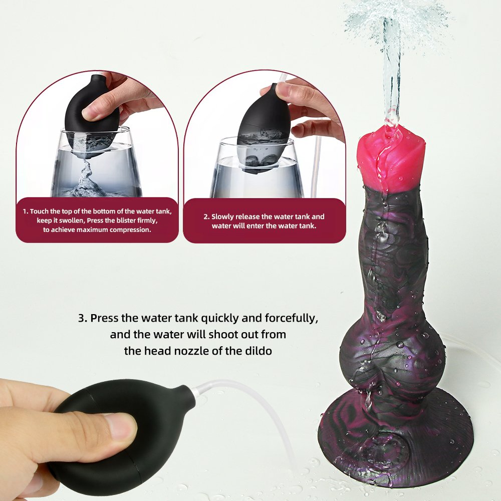 Squirting Dildo Anal Plug Monster Soft Silicone Knot Butt Plugs Ejaculation Anal Sex Toys Vagina Anus Massage Female Masturbator