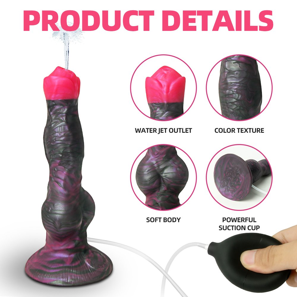 Squirting Dildo Anal Plug Monster Soft Silicone Knot Butt Plugs Ejaculation Anal Sex Toys Vagina Anus Massage Female Masturbator