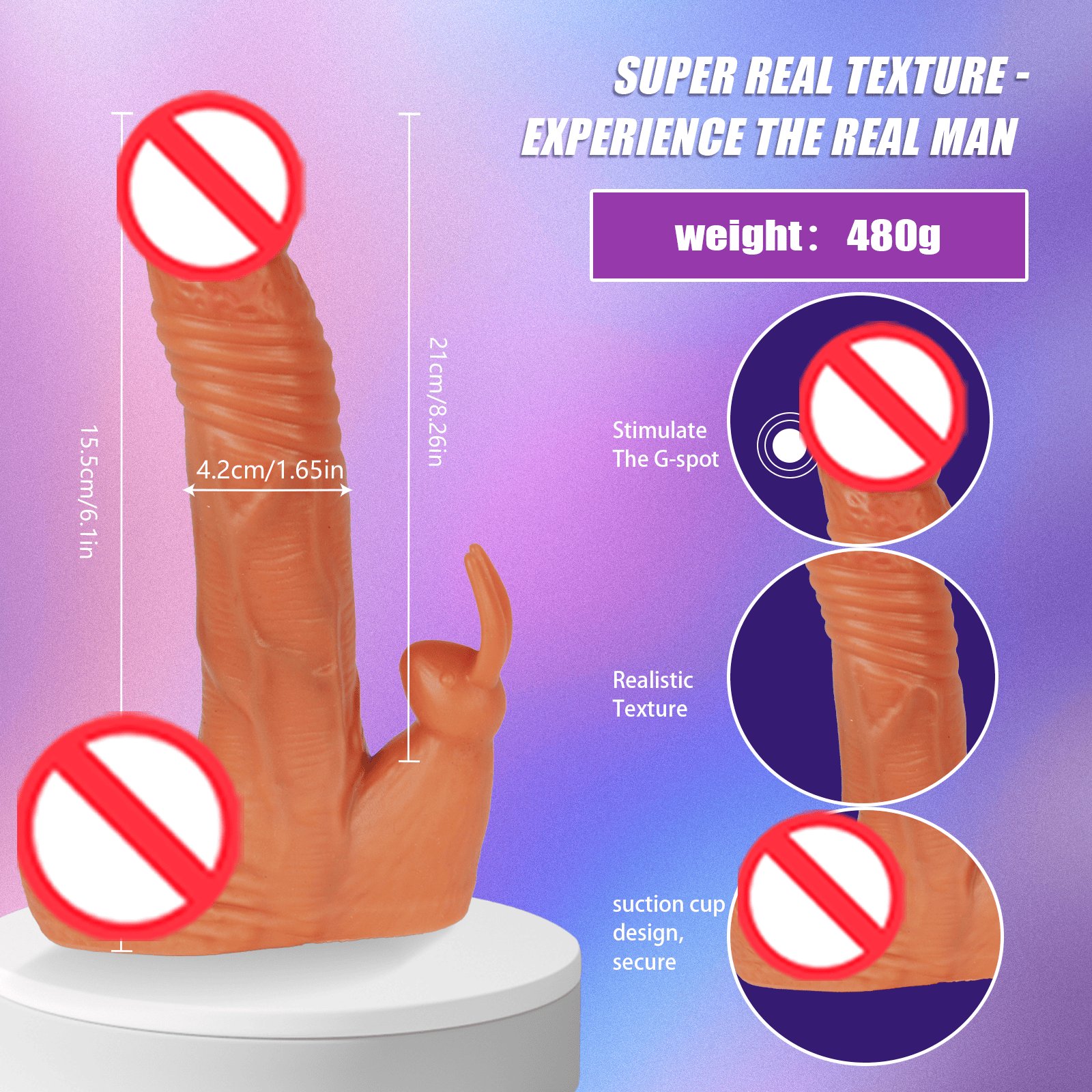 Huge Dildo Female Masturbator Realistic Silicone Anal Penis Clitoral Stimulator Woman Masturbation Adult Sex Toys Suction Cup