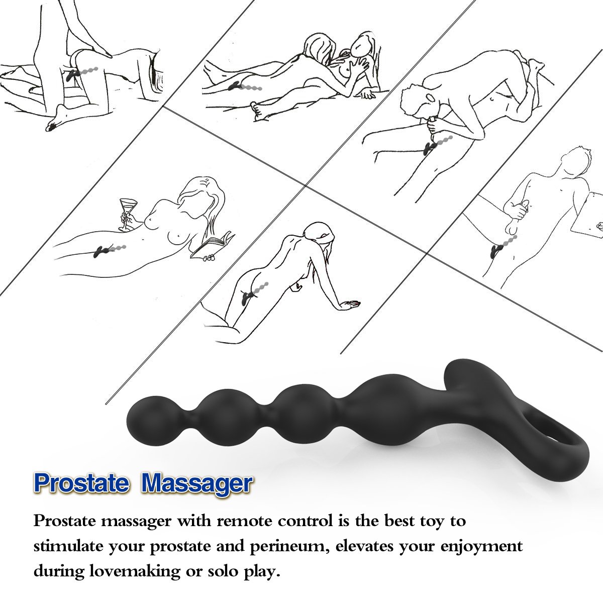 Remote control Anal Plug Men's Prostate Massager Vibrating Anal Expansion Masturbator Adult Product