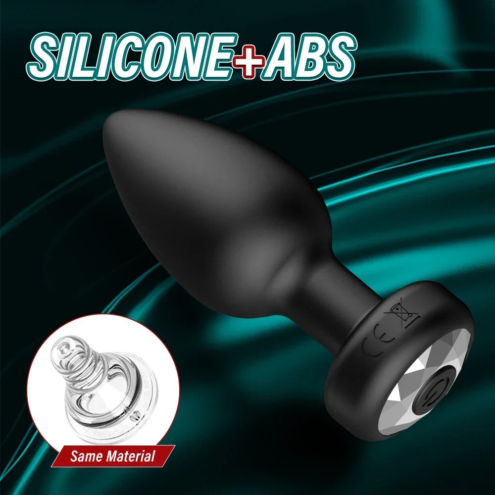 ZWFUN remote control adult sex toys for men anal plug 10 vibrating mode prostate massager anal vibrator