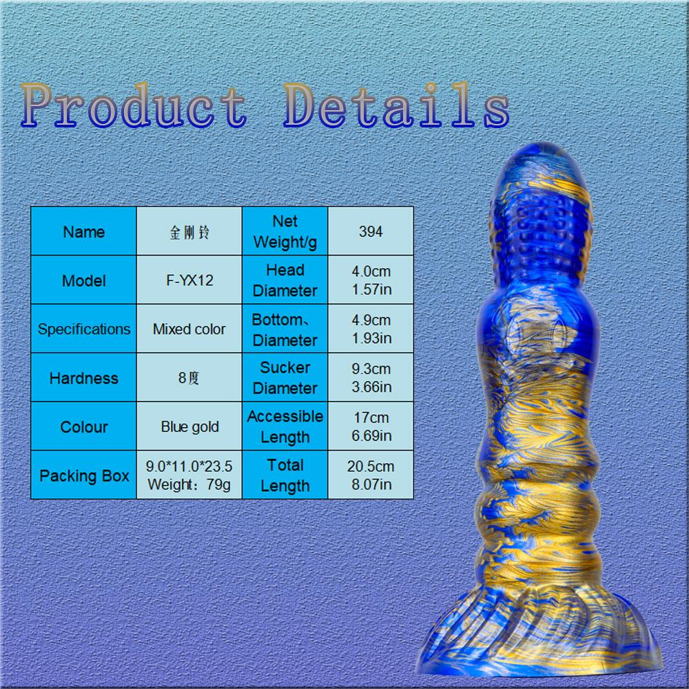 Mixed Color Anal Plug Thrusting Liquid Silicone Huge Realistic Dildo for Men Suction Cup Sex Toy