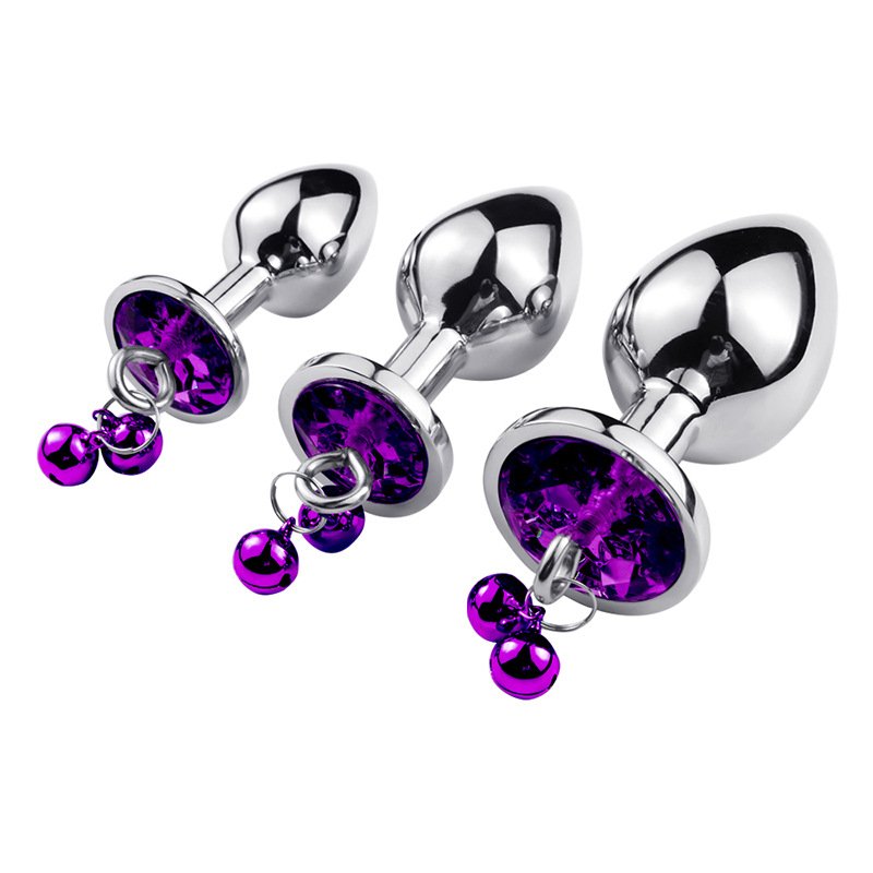 Wholesales Diamond Jewelry Anal Plug with Chain Metal Butt Plug Dog Chain Anal Butt Plug Sex Toys for Men Andl Woman Anal Expand