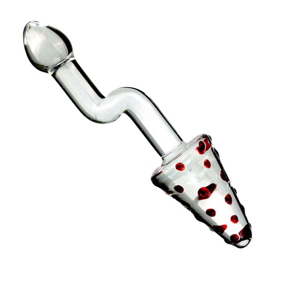 Adult Glass Dildo Large Particle Back Court Massage Stick Toy Women's Masturbation Device for Anal Sex Toys