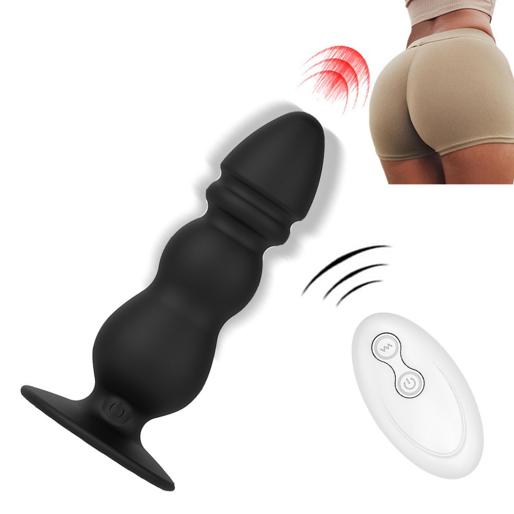 Wireless silicone docking plug anal plug mens prostate massager masturbation vibrator adult sexual products