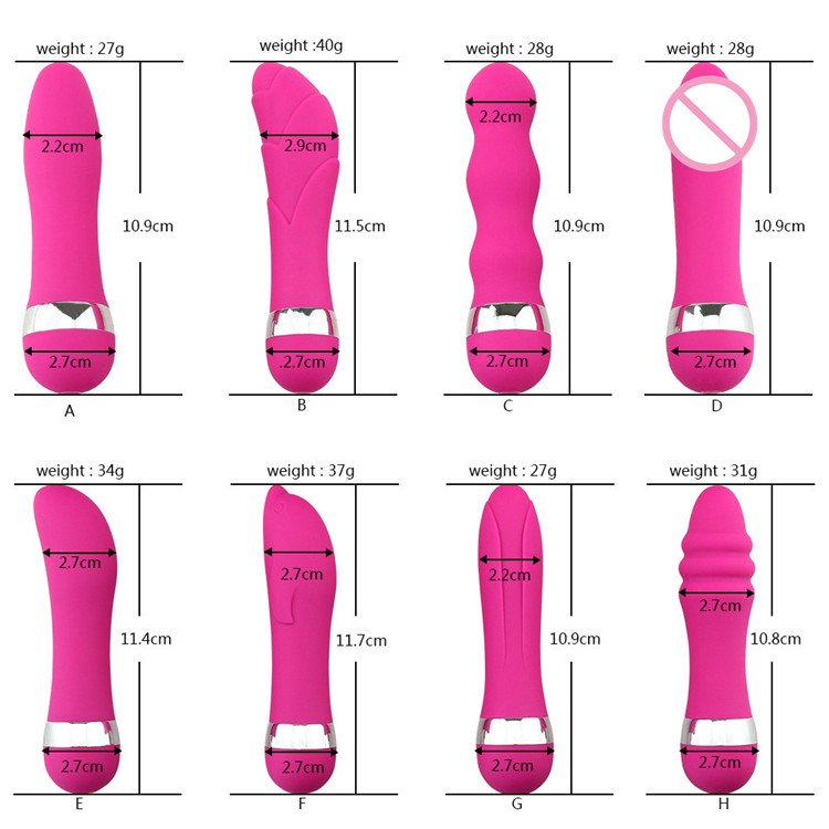 6 AV Mini G Spot Vibrator Clitoris Stimulator Bullet Anal AV Stick Dildo Vibrator Sex Toys for Woman