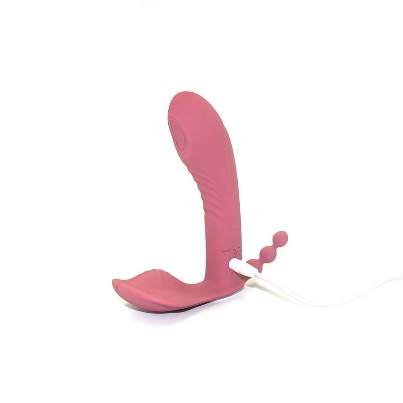 Wosilicone Remote Control Sex Toys Dual Stimulation Clitoris Vagina Anal Vibrator Fast Orgasm Women Masturbation Sex Toys