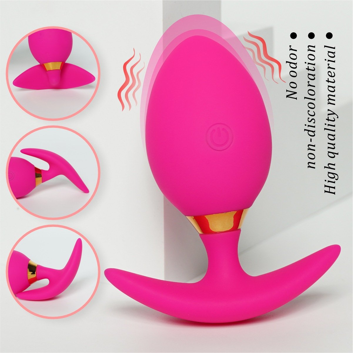 new arrival hot sale App controlled 9 frequency long distance silicone vibrating dildo anal plug vibrator adult sex toys