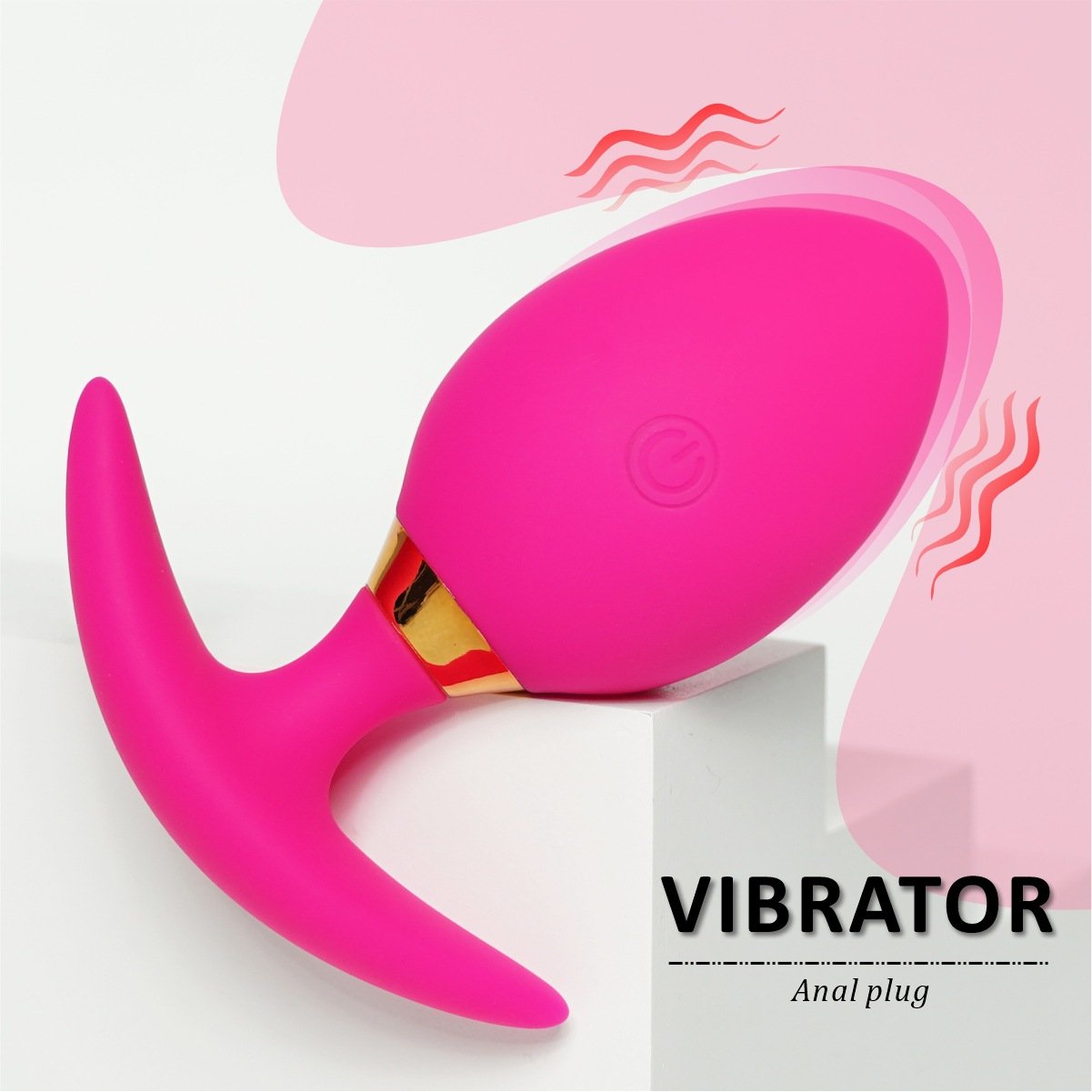 new arrival hot sale App controlled 9 frequency long distance silicone vibrating dildo anal plug vibrator adult sex toys