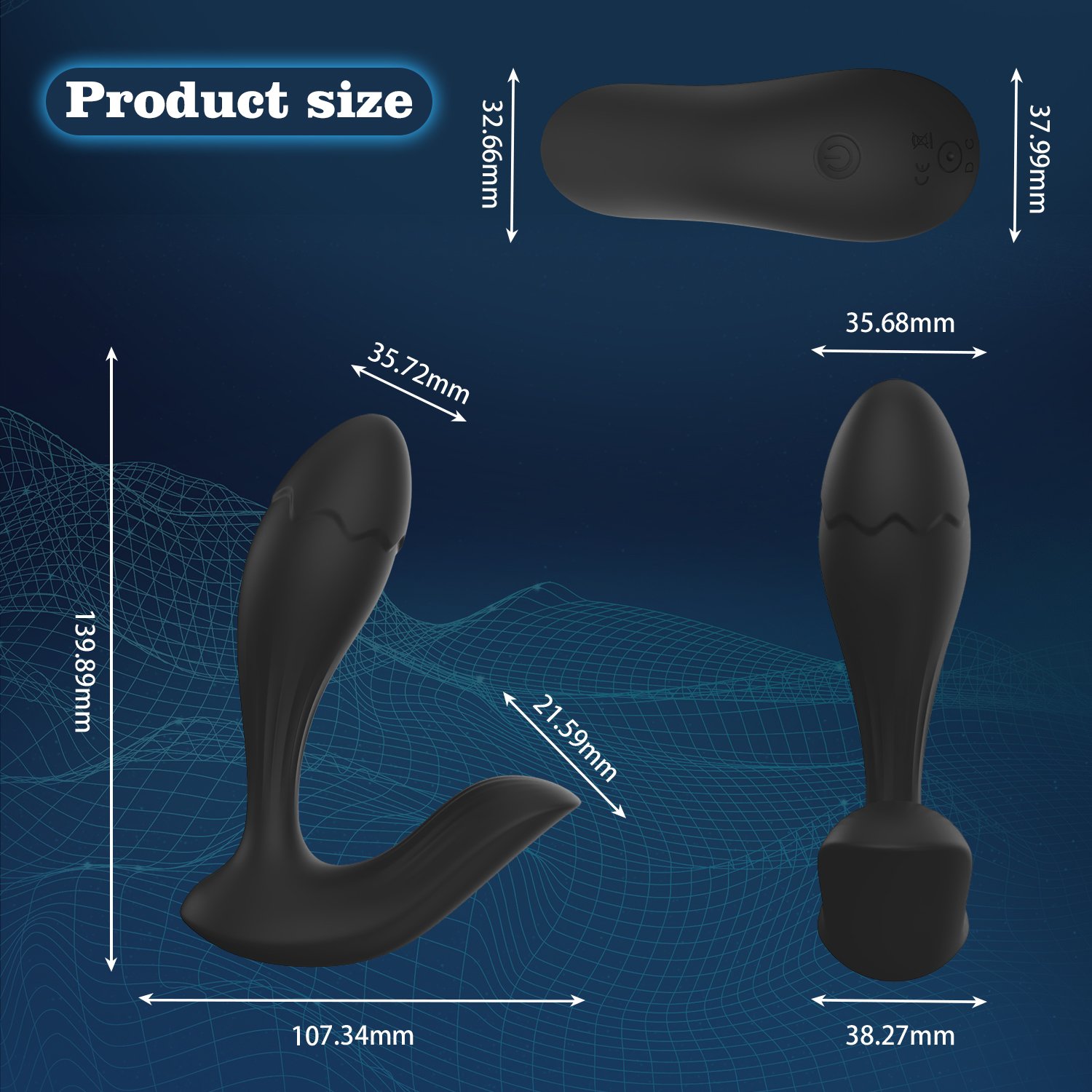 Hot Selling Anal Butt Plug Anal Pussy Plug Stimulation Sex Toys for Lesbian and Men