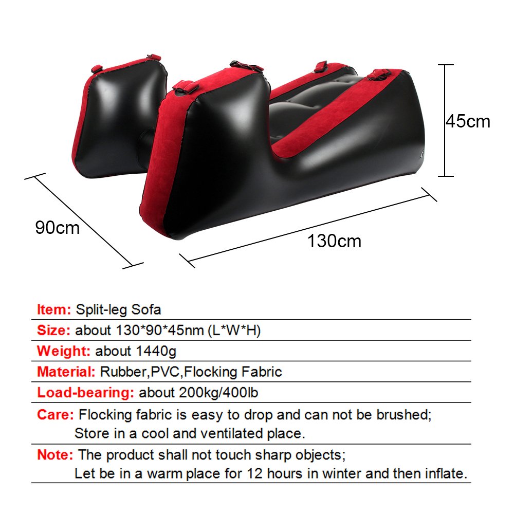 Inflatable Sex Furniture Split Leg Sofa Mat With Straps Chair Bed Sex Pillows For Women Vaginal Blow job Anal Plug Couples Toys%