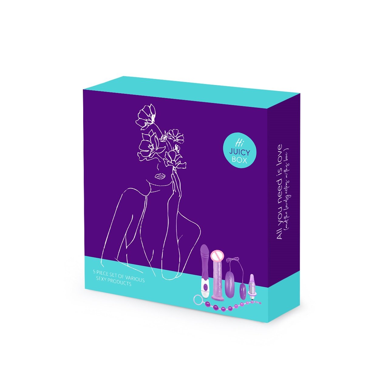 WINYI 7 Pieces Erotic Toy Beginner Couple Gift Set Packaging Dildo Anal Bead Plug Egg Vibrator Adult Sex Toy Kit For Women