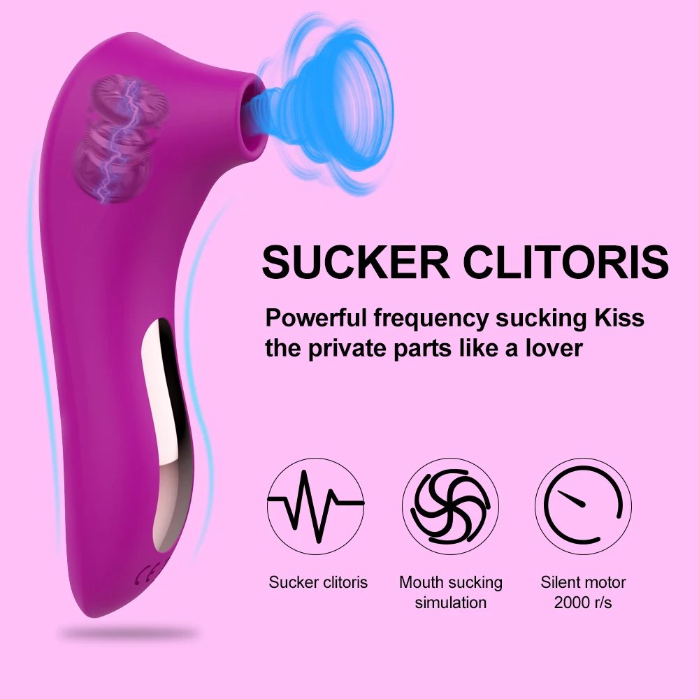 Adult Supplies Sucker Clitoris Sucking Vibrator Female Clit Oral Stimulator Nipple Vagina Toys for Women Masturbator Product