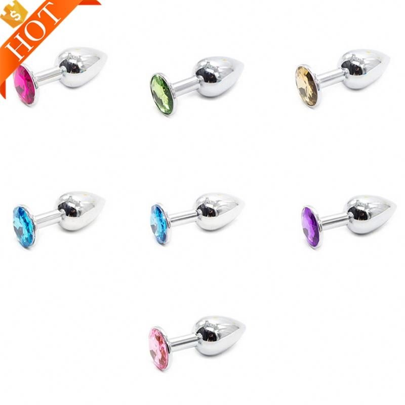 Free Custom Box - 1pcs or 3pcs 1set 100% Sex Toy New Products Female Metal Bankyard Anal Plug
