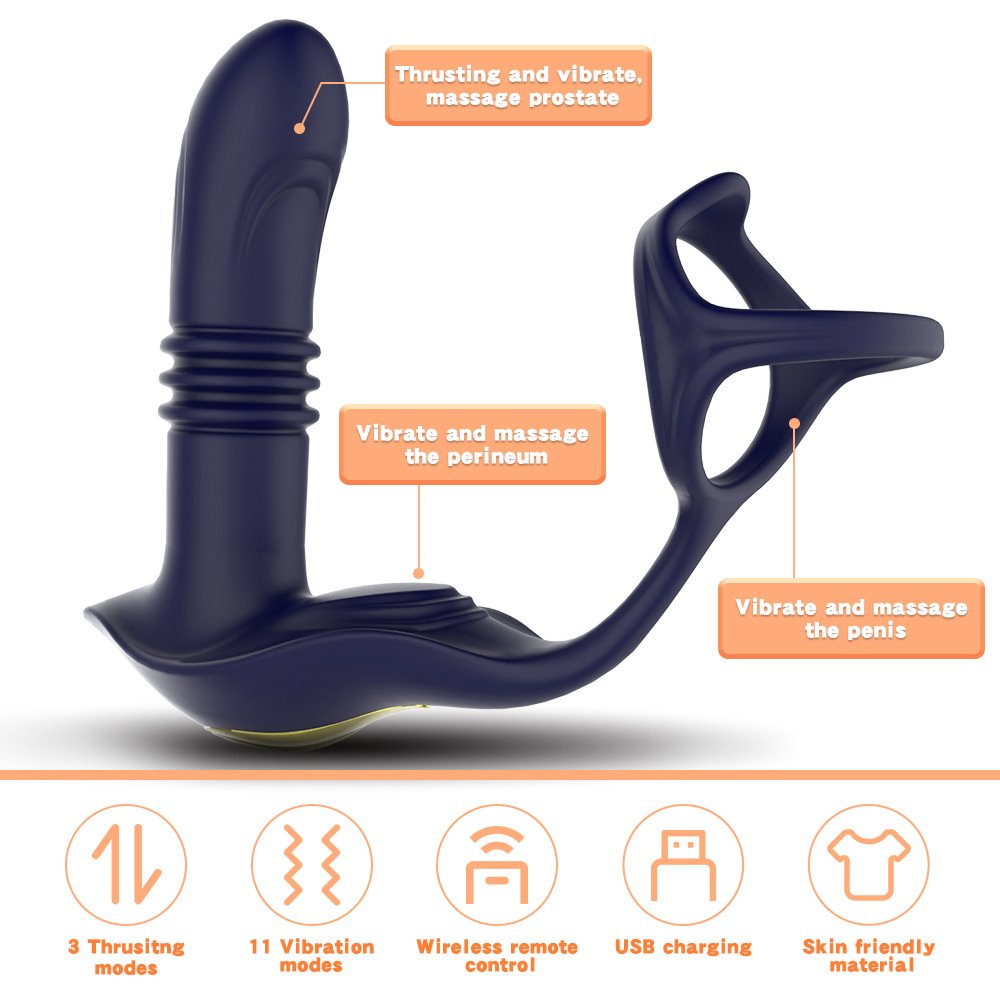 Vibrating Butt Plug Anal Vibrator Anal Plug Sex Toys for Men/Women Ass Anal Dildo Prostate Massager Buttplug Trainer Massager