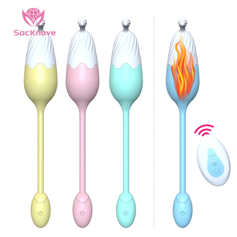 SacKnove Couples Wireless Heating Silicone Mini Clitoral Love Vibrating Egg Women Vibrator Adult Sex Toys With Remote Control