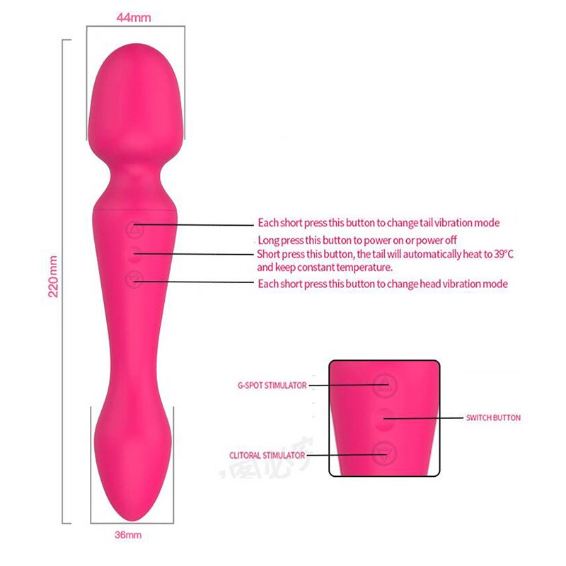 Hot Sale G Spot Vagina Vibrator, Best Clitoris Dildo Anal Soft Wand Massager Sex Toys For Woman