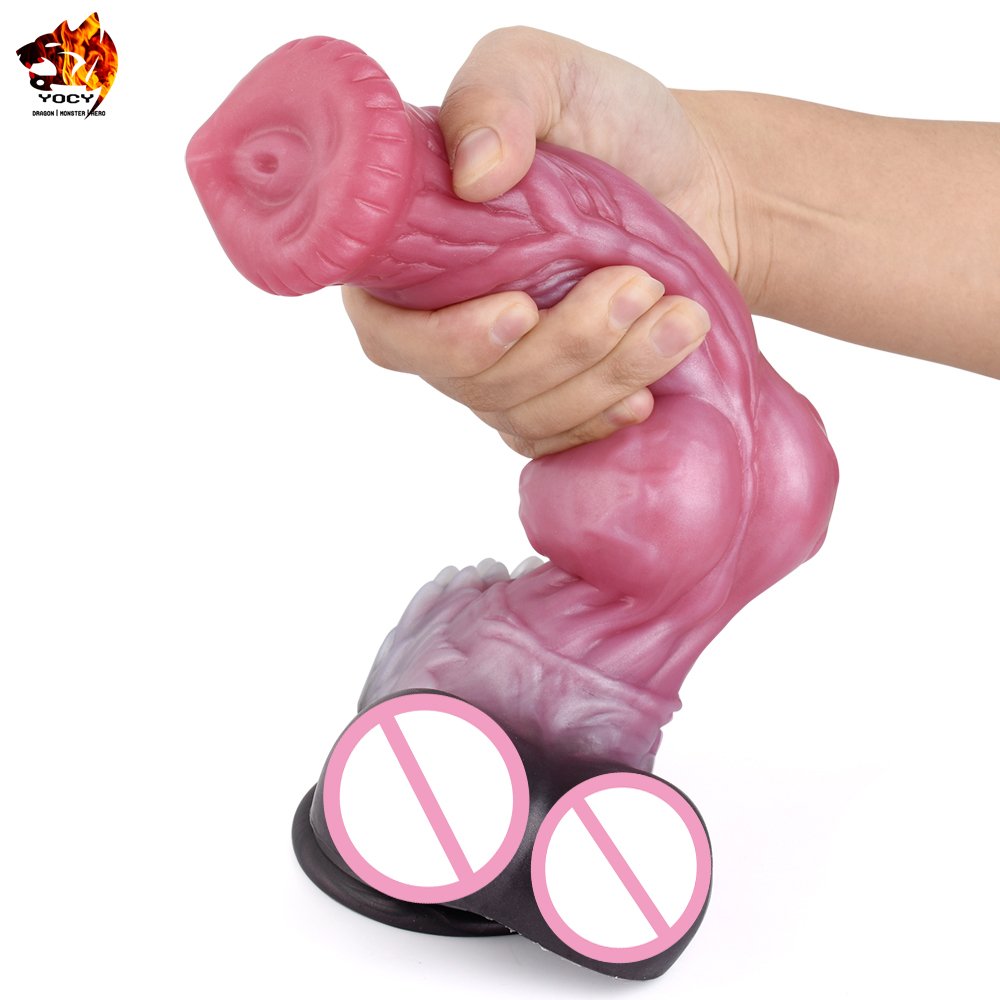 2023 YOCY New Arrival OEM/ODM Different Sized Dildos Wolf King Animal Anal Plug Dog Knot Penis Sex Toys for Women