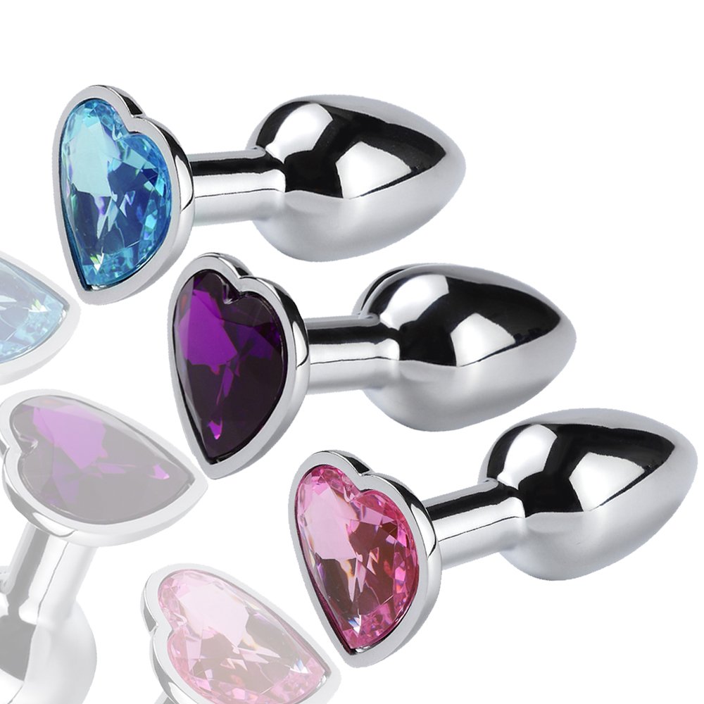 REDBURG Mini Aluminum Alloy Heart Base Anal Plug Sex Toys for Women and Men Anal Toys for Pleasure Juguetes Sexuales SM