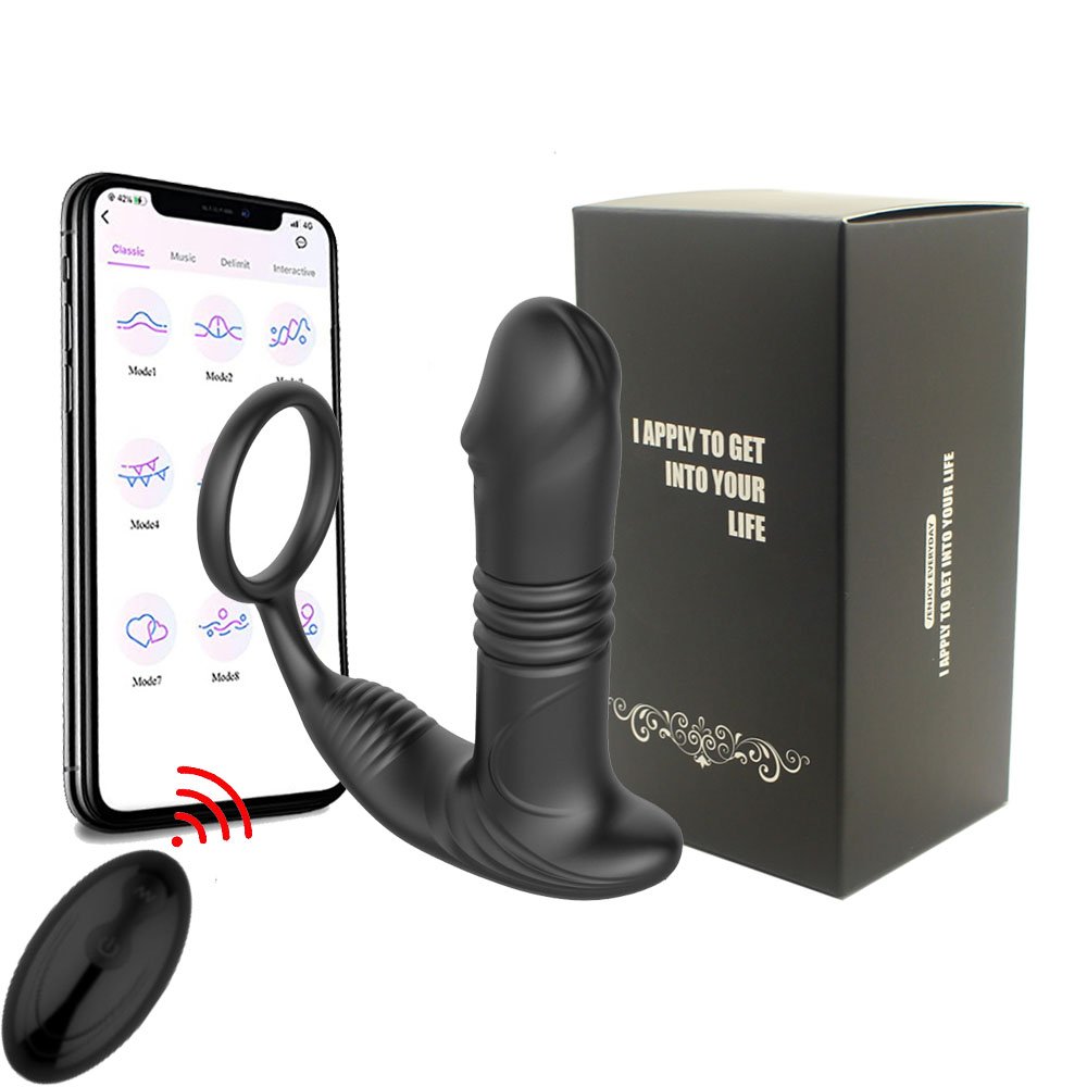 Wholesale Silicone Dildo Butt Plug Sex Toys Vibrating Prostate Massager Ring Anal Plug Penis Cock Ring Sex Vibrator Toy For Men
