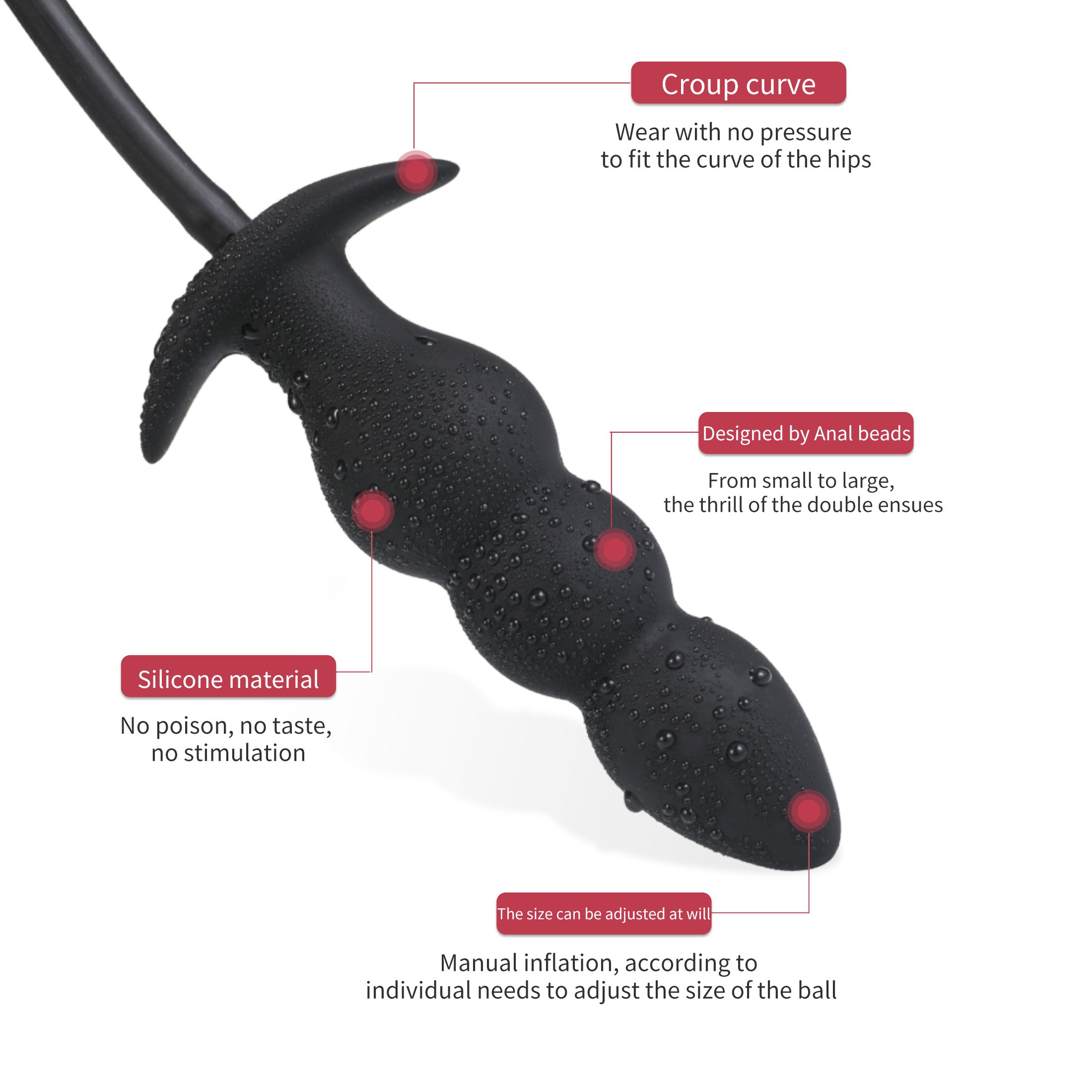 A-10 Inflate Butt Plug Male Prostate Massager For Men Masturbation Big Anal Plug Inflatable Sex Anal Plug Sex Toy Tail Vibrator