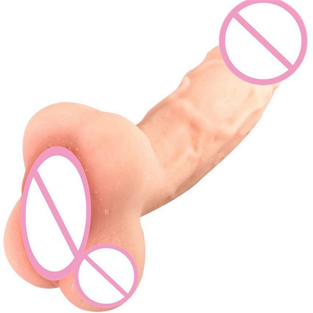 Big Dildo Erotic Double-Layer Silicone Realistic Penis Suction Cup Dick Anal Vagina Pussy Sex Toys For Women Men Masturbator 18+
