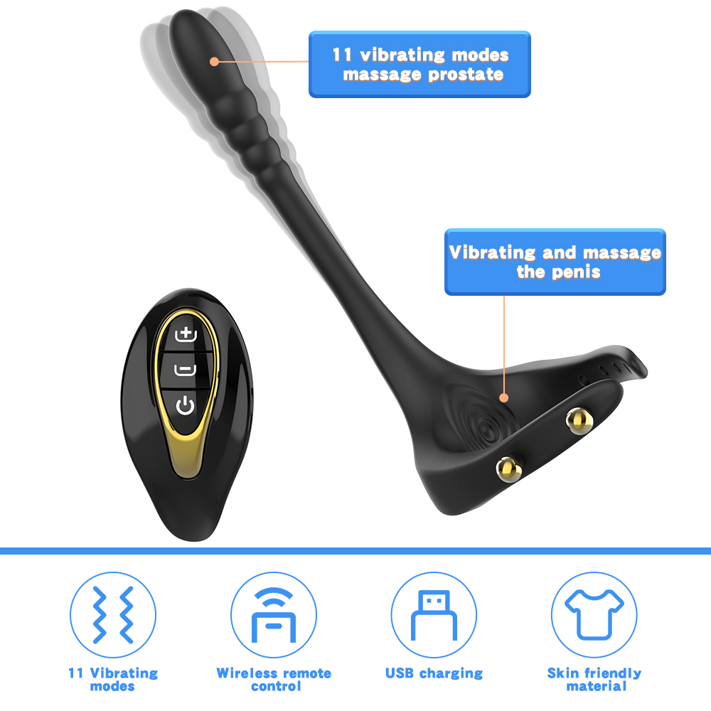 New Sex Toys 18+ Male Sexual Vibrating Cock Ring Mini Strong Vibration Cock Ring Reusable Anal Vibrator Ring For Men