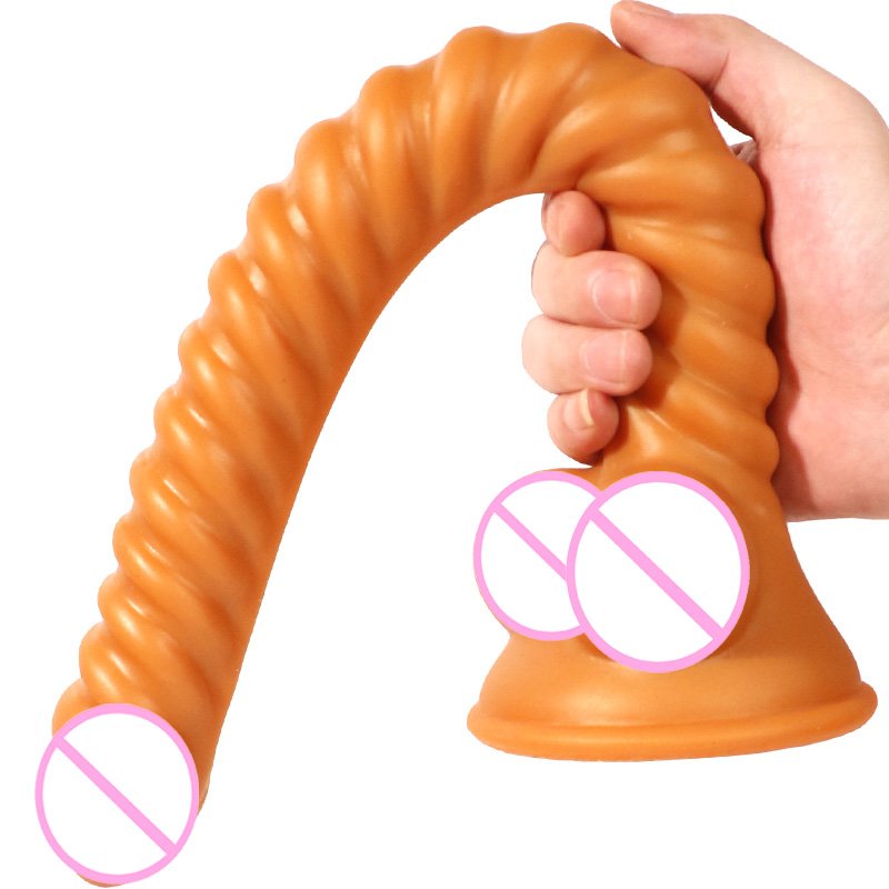 New Cute Long Tube Adult Sex Toys Extended Anal Plug Realistic Female Dildo Made of PVC Silicone ABS Material