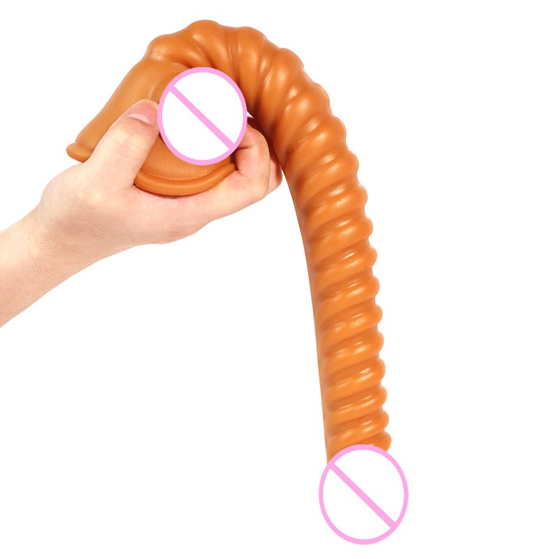 New Cute Long Tube Adult Sex Toys Extended Anal Plug Realistic Female Dildo Made of PVC Silicone ABS Material