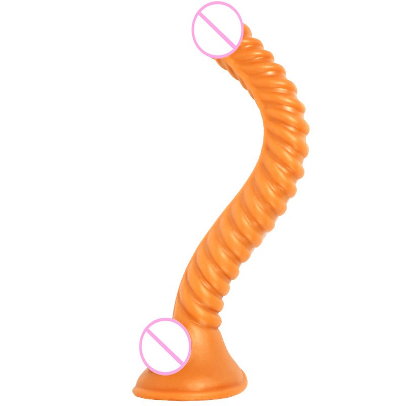 New Cute Long Tube Adult Sex Toys Extended Anal Plug Realistic Female Dildo Made of PVC Silicone ABS Material